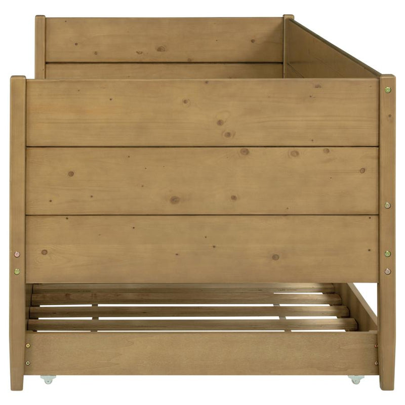 Calinda Wood Twin Daybed With Trundle Natural-zoom-