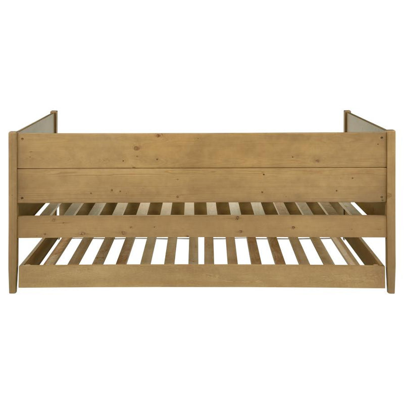 Calinda Wood Twin Daybed With Trundle Natural-zoom-