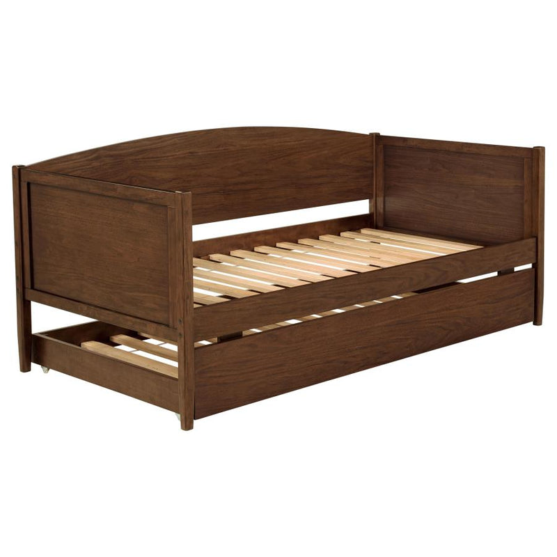 Bozeman Wood Twin Daybed With Trundle Medium Walnut-zoom-
