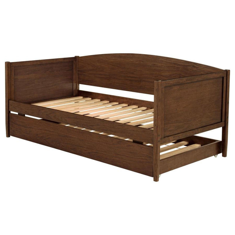 Bozeman Wood Twin Daybed With Trundle Medium Walnut-zoom-