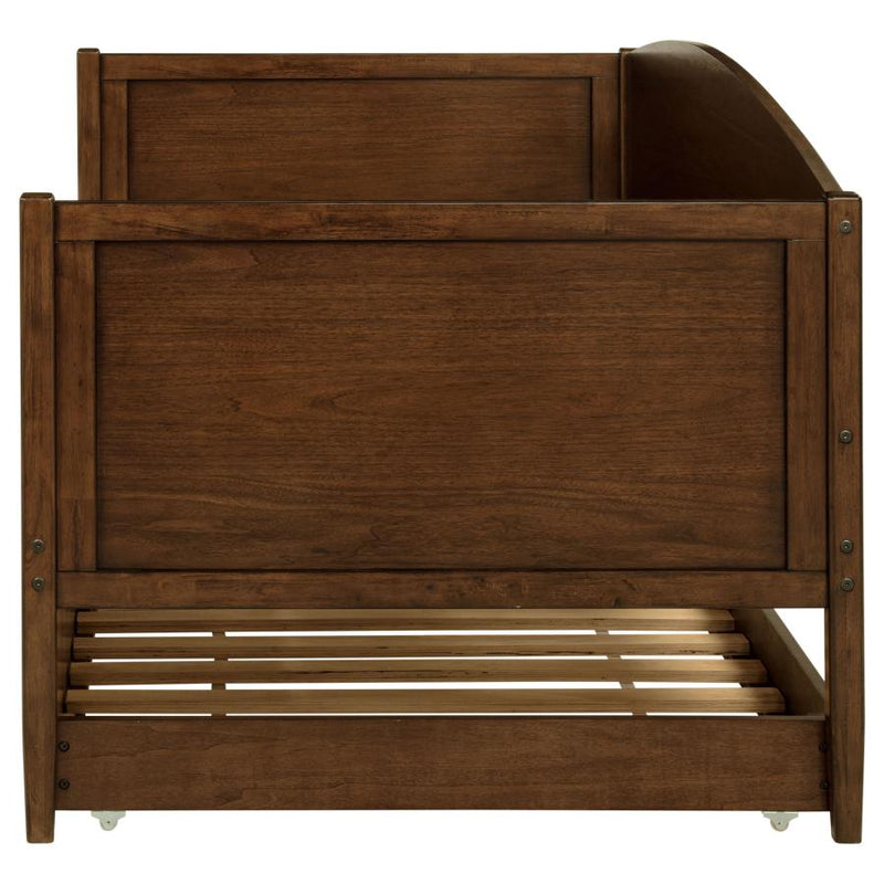 Bozeman Wood Twin Daybed With Trundle Medium Walnut-zoom-