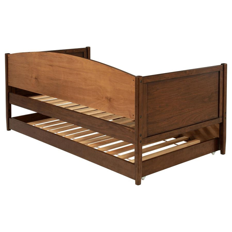 Bozeman Wood Twin Daybed With Trundle Medium Walnut-zoom-
