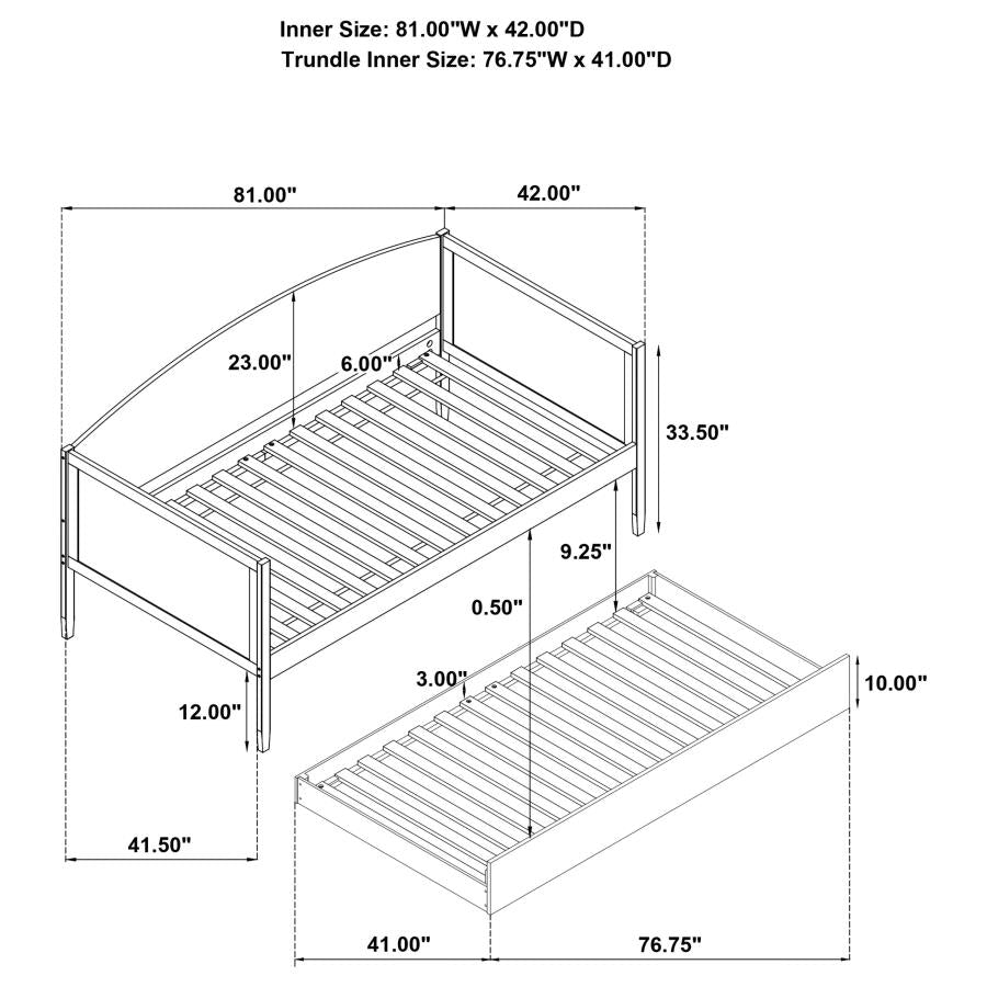 Bozeman Wood Twin Daybed With Trundle Medium Walnut-zoom-15