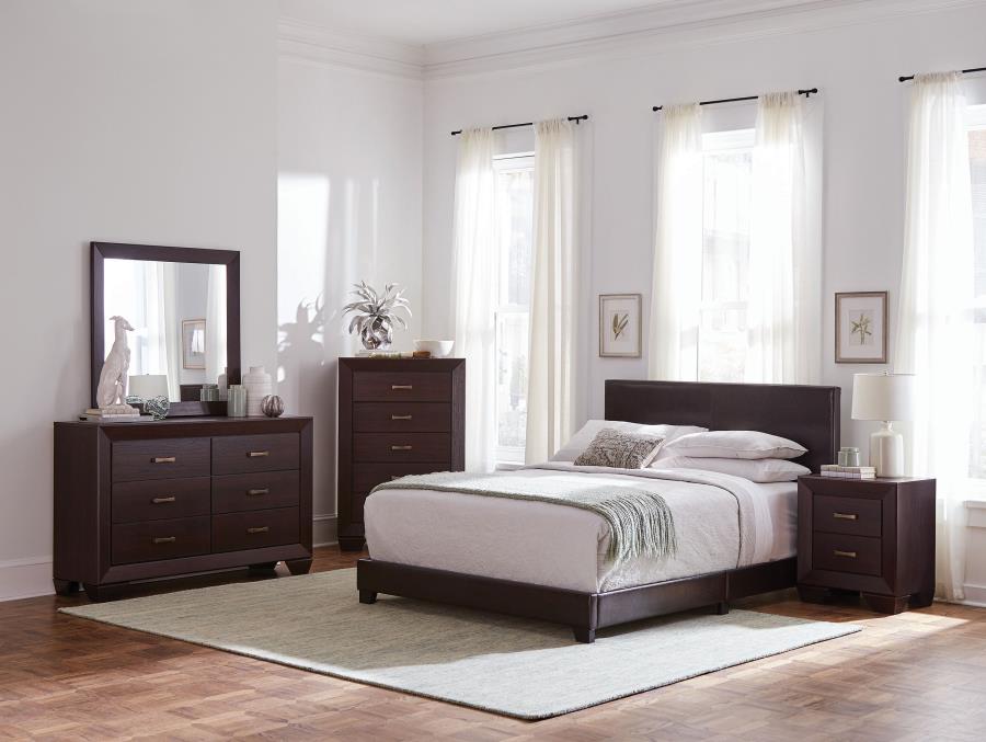 Dorian 5-piece Queen Bedroom Set Dark Cocoa-2