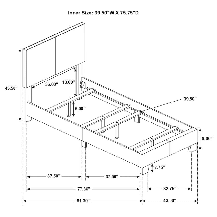 Dorian 4-piece Twin Bedroom Set Dark Cocoa-zoom-13