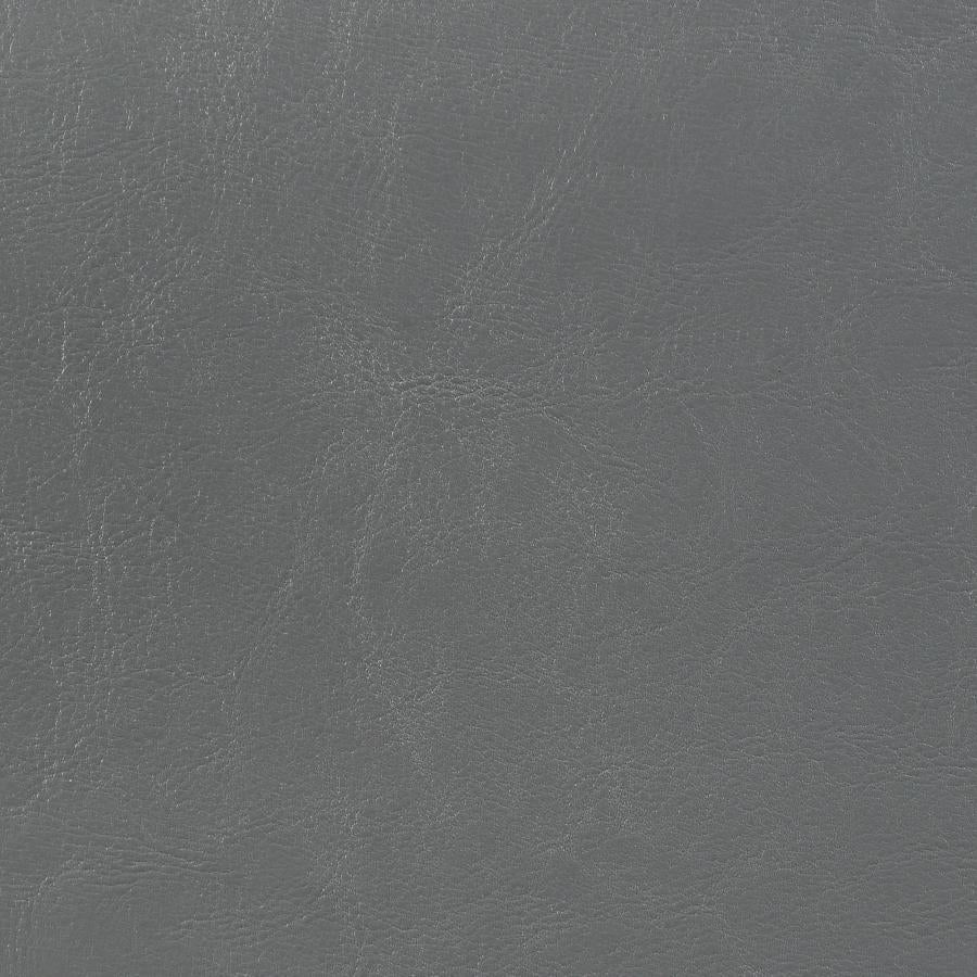 Dorian Faux Leather Upholstered California King Bed Grey-zoom-3