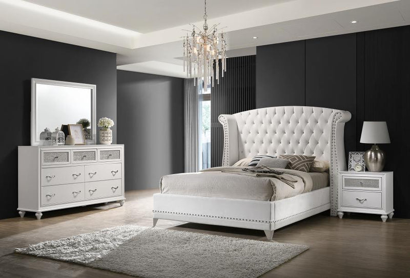 Barzini 4-piece Queen Bedroom Set White-zoom-