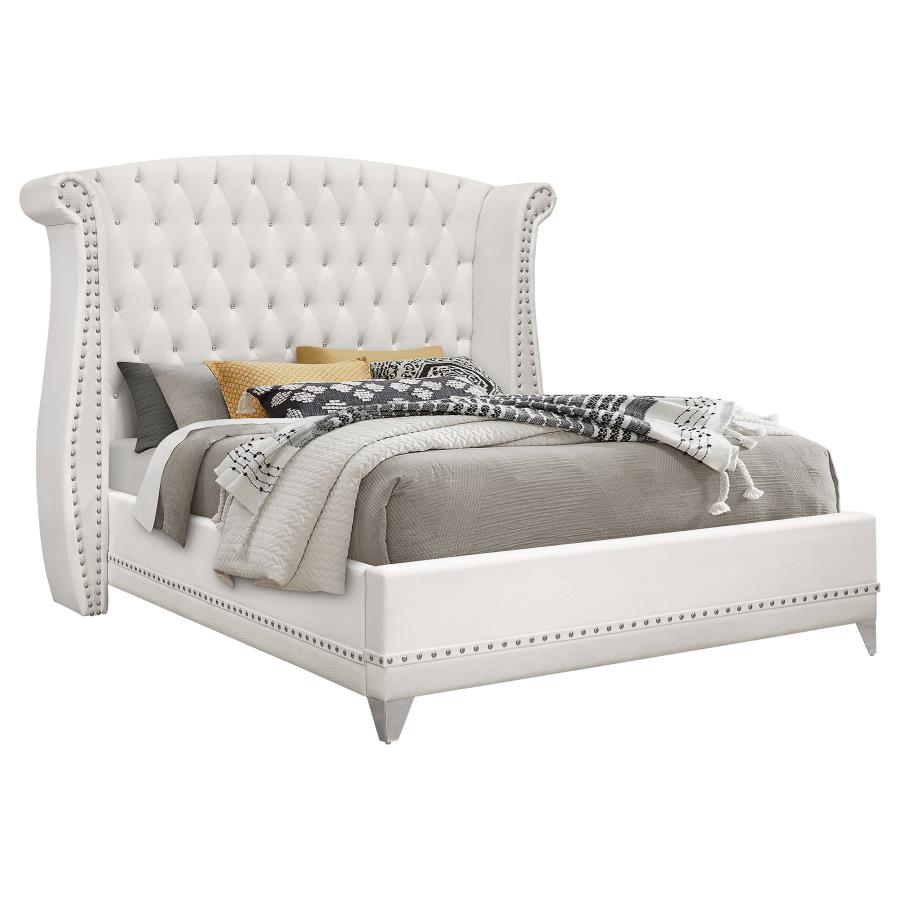Barzini 4-piece Queen Bedroom Set White-zoom-3