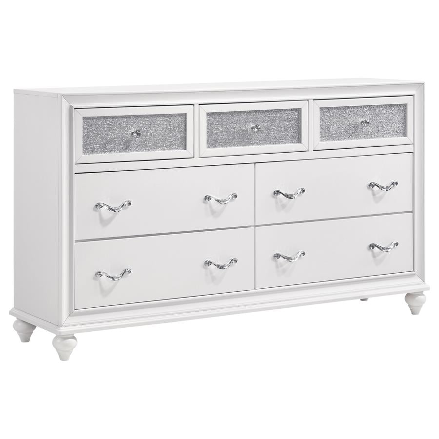 Barzini 4-piece Queen Bedroom Set White-zoom-7