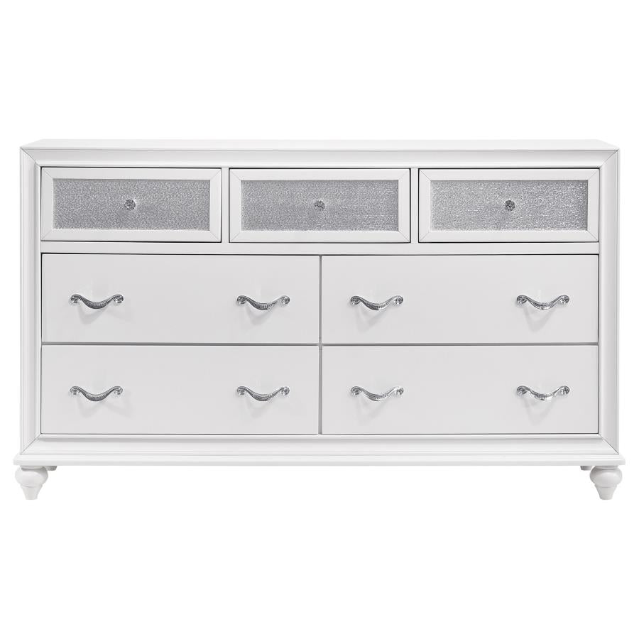 Barzini 4-piece Queen Bedroom Set White-8