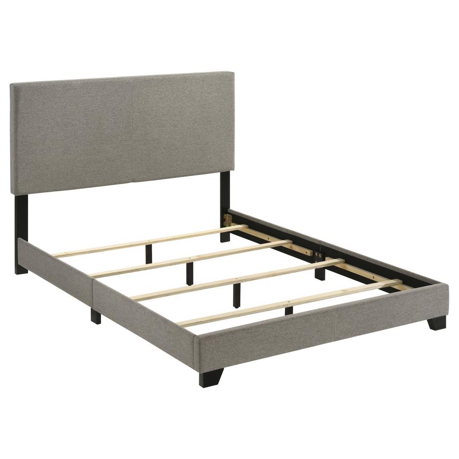 Dorian Fabric Upholstered Full Panel Bed Taupe-zoom-3