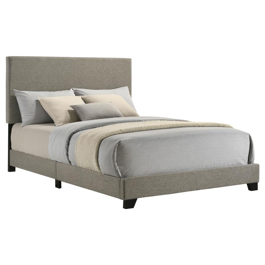 Dorian Fabric Upholstered Full Panel Bed Taupe-1