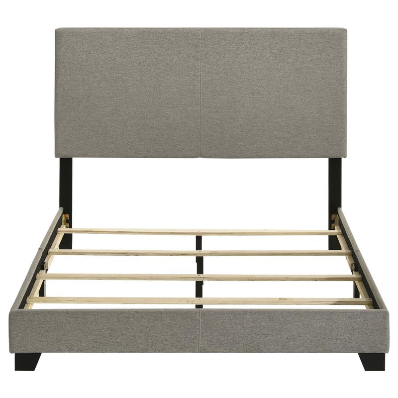 Dorian Fabric Upholstered Full Panel Bed Taupe-zoom-