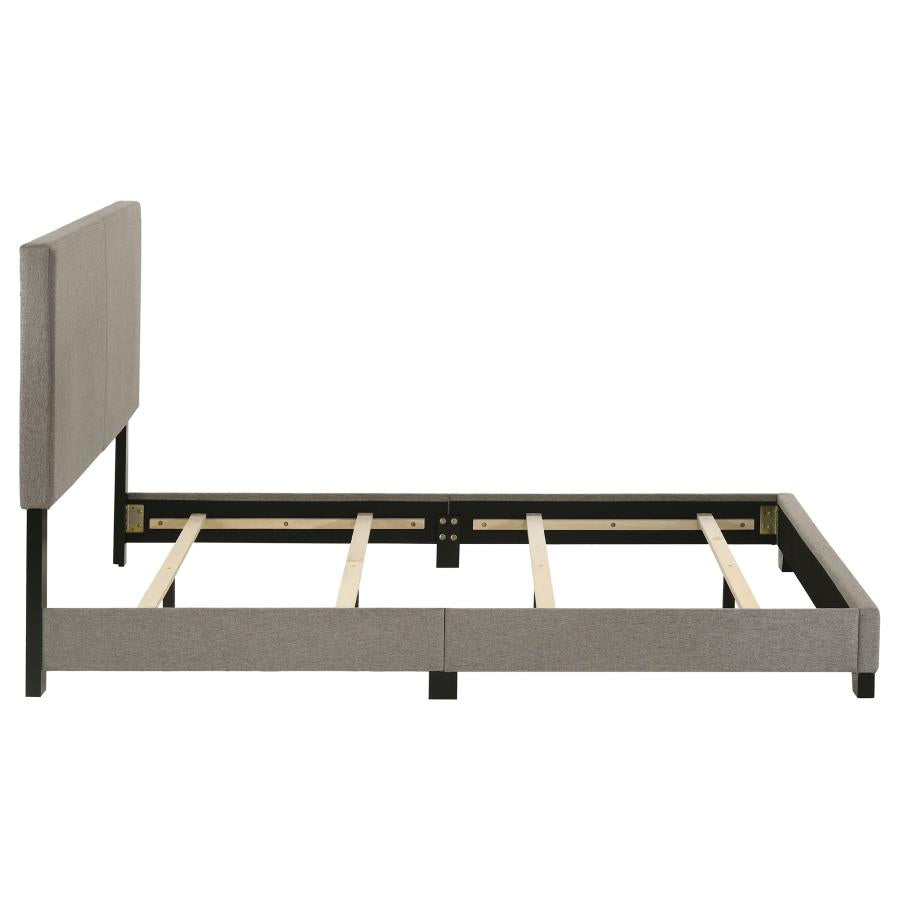 Dorian Fabric Upholstered Full Panel Bed Taupe-6