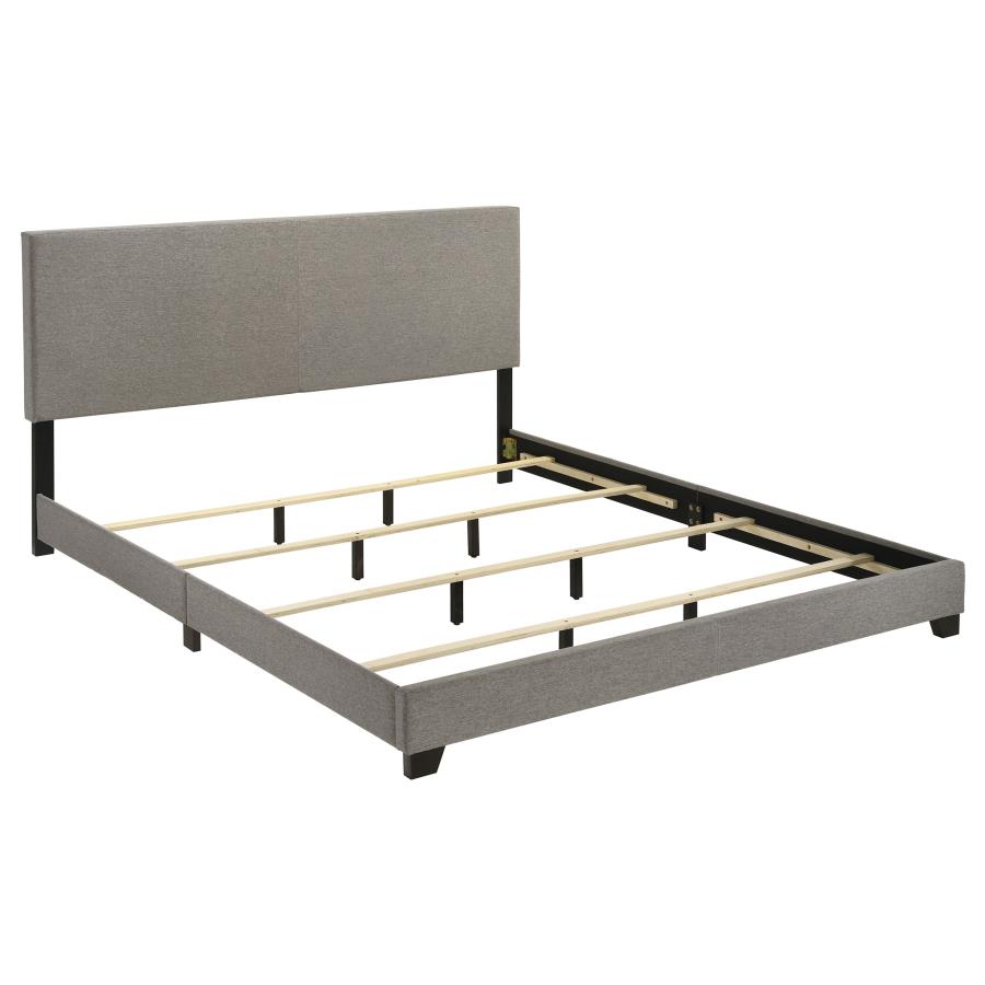 Dorian Fabric Upholstered Eastern King Panel Bed Taupe-3