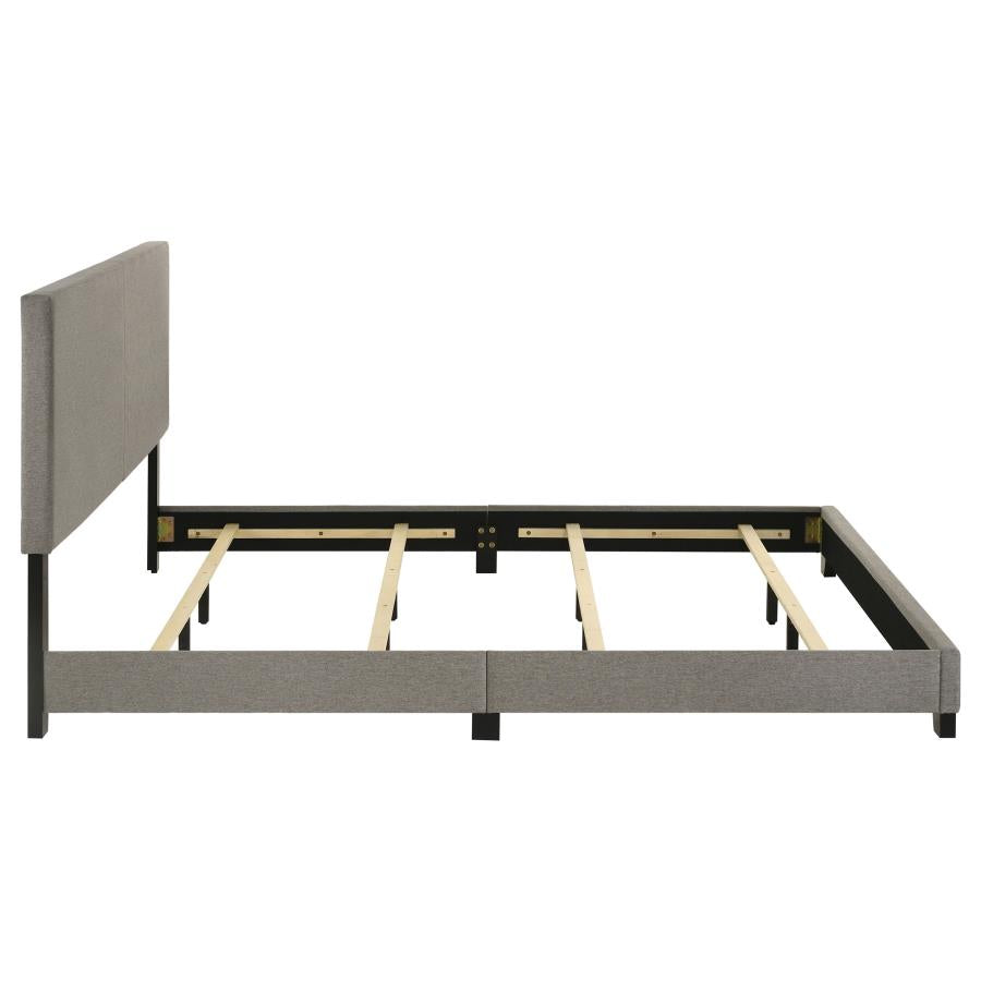 Dorian Fabric Upholstered Eastern King Panel Bed Taupe-6