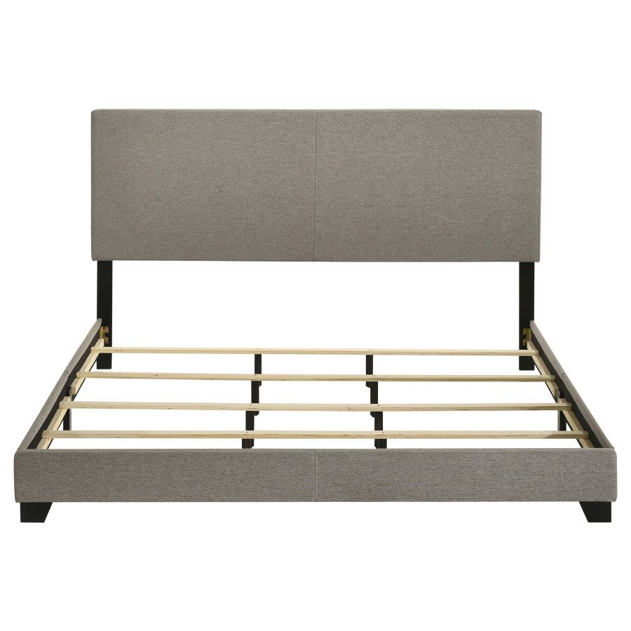 Dorian Fabric Upholstered California King Panel Bed Taupe-zoom-4