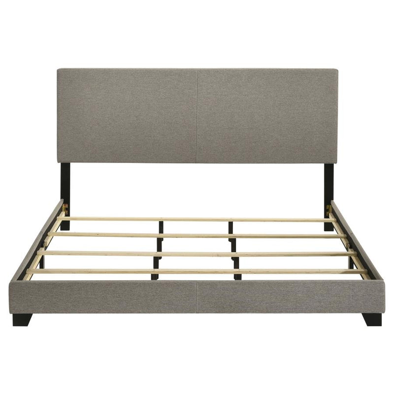 Dorian Fabric Upholstered California King Panel Bed Taupe-zoom-