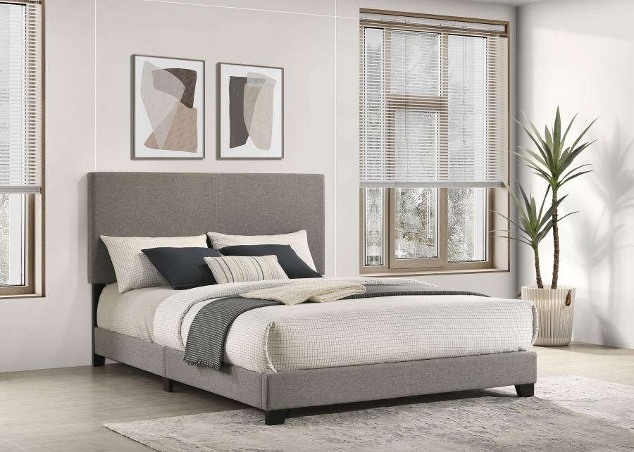 Dorian Fabric Upholstered Queen Panel Bed Taupe-2