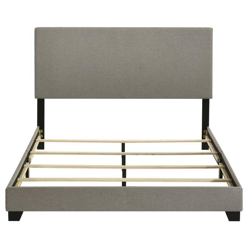 Dorian Fabric Upholstered Queen Panel Bed Taupe-zoom-