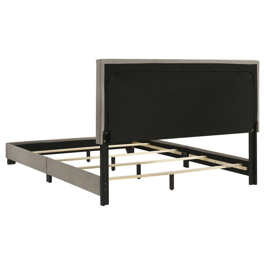 Dorian Fabric Upholstered Queen Panel Bed Taupe-zoom-5