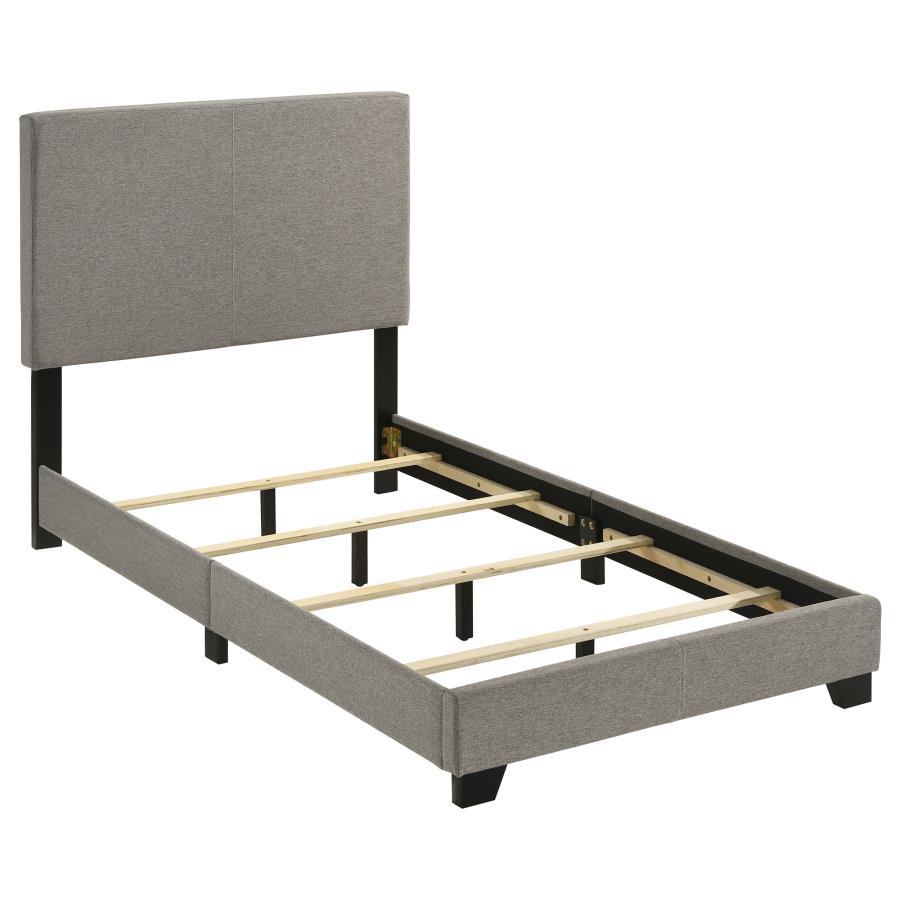 Dorian Fabric Upholstered Twin Panel Bed Taupe-3