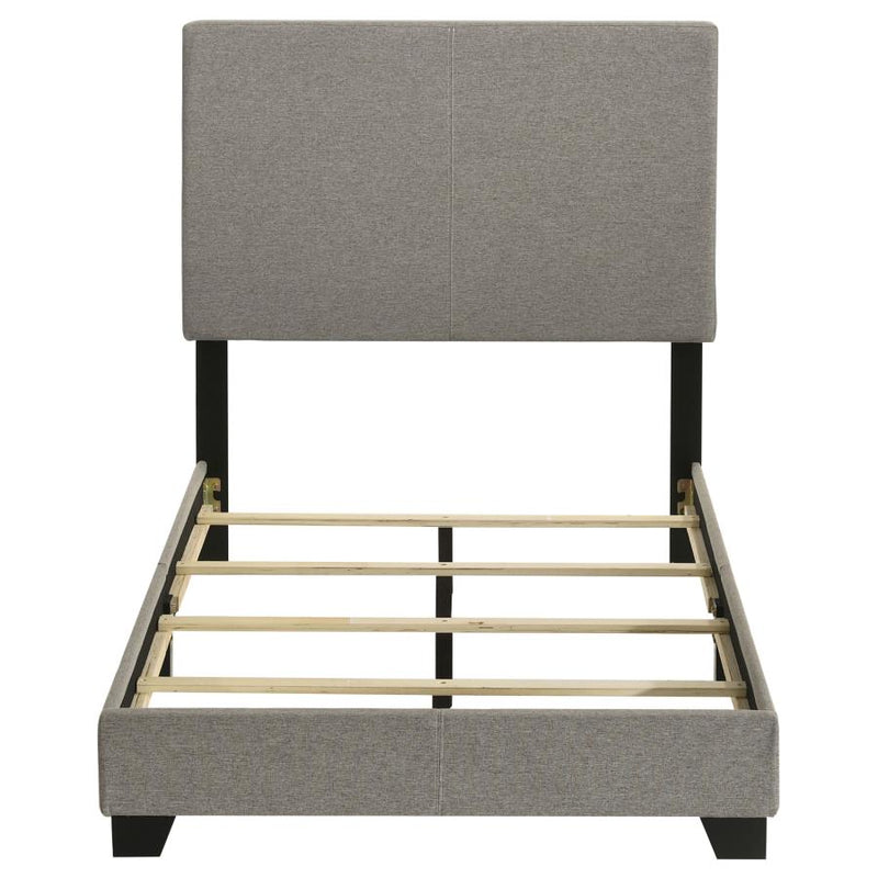 Dorian Fabric Upholstered Twin Panel Bed Taupe-zoom-