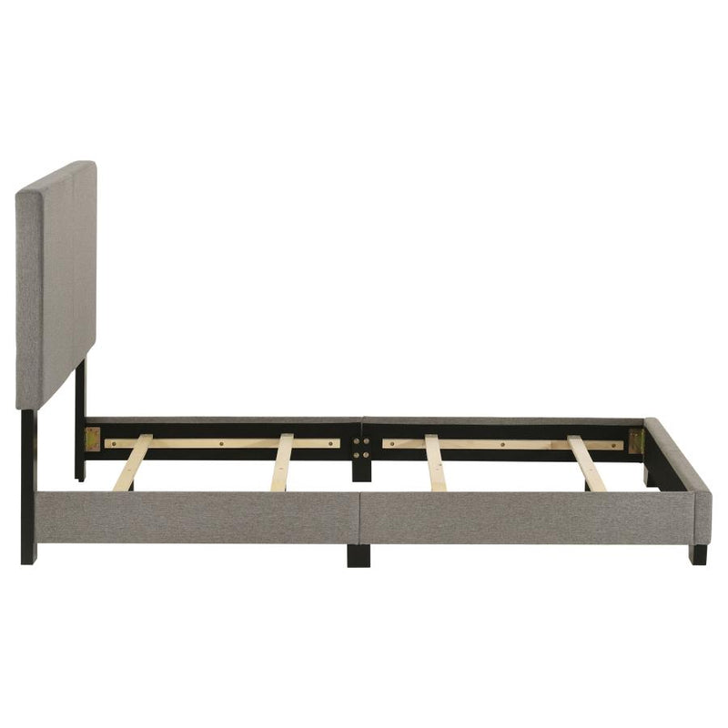 Dorian Fabric Upholstered Twin Panel Bed Taupe-zoom-