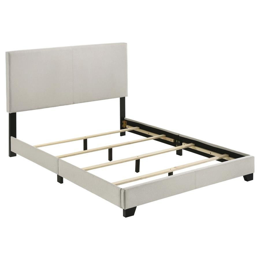 Dorian Fabric Upholstered Full Panel Bed Cream-zoom-3