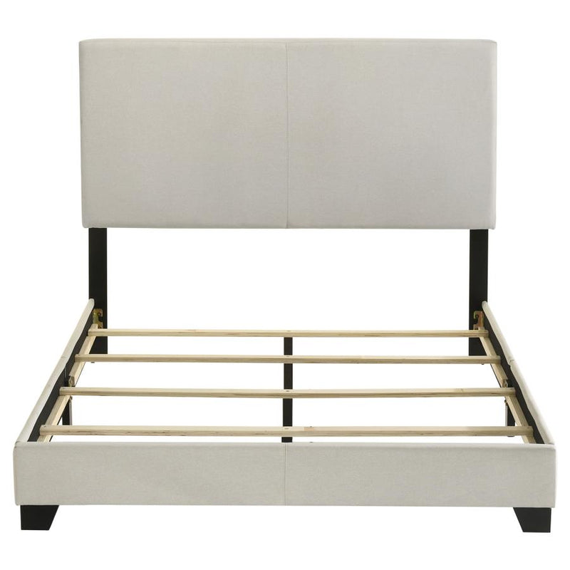 Dorian Fabric Upholstered Full Panel Bed Cream-zoom-