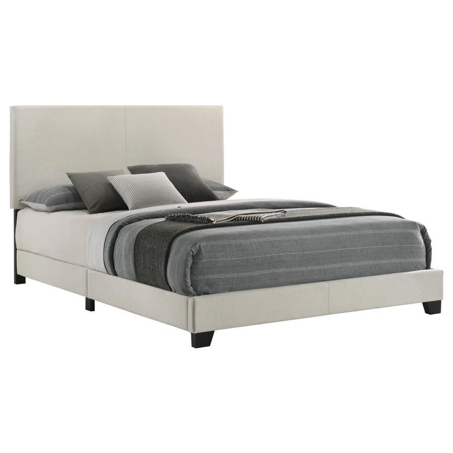 Dorian Fabric Upholstered Queen Panel Bed Cream-zoom-3