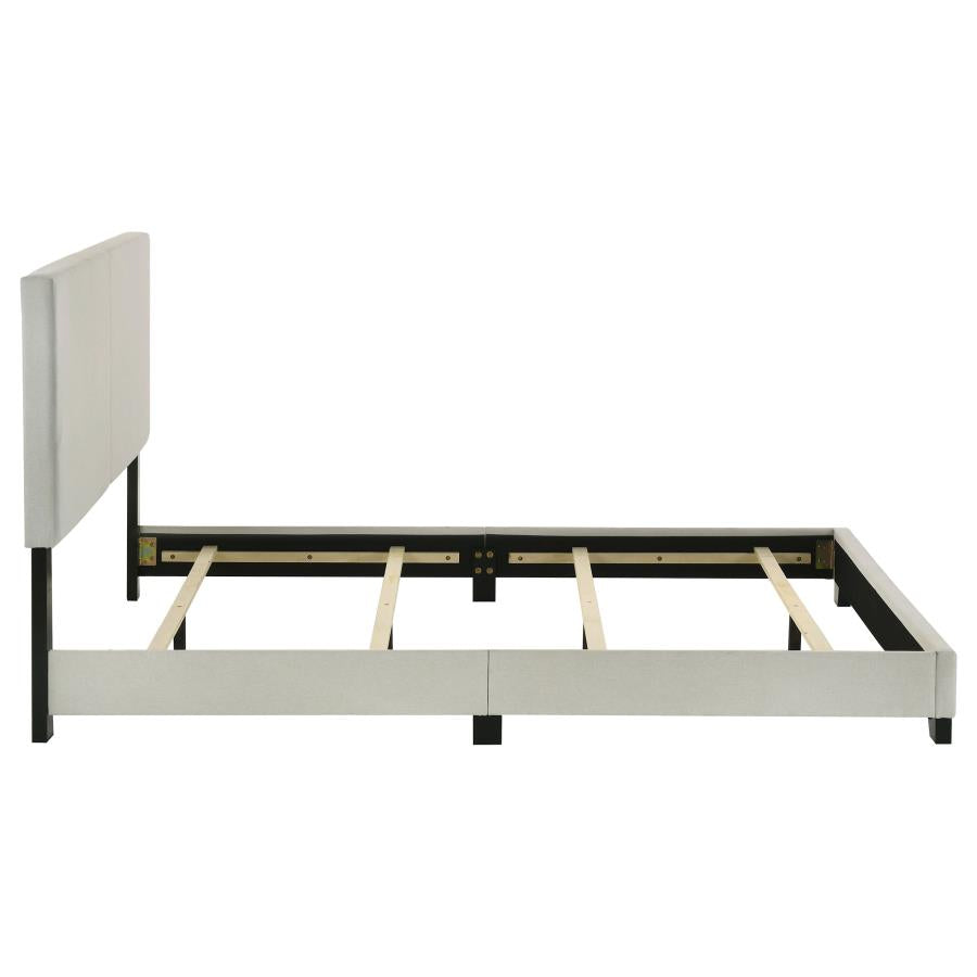 Dorian Fabric Upholstered Queen Panel Bed Cream-zoom-6