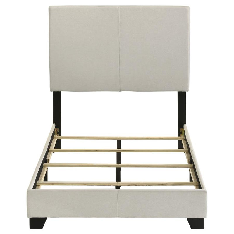 Dorian Fabric Upholstered Twin Panel Bed Cream-zoom-