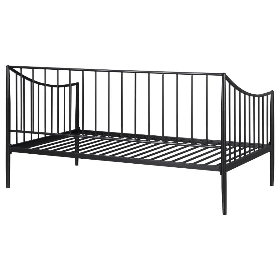 Newbury Metal Twin Daybed Bed Frame Matte Black-zoom-7