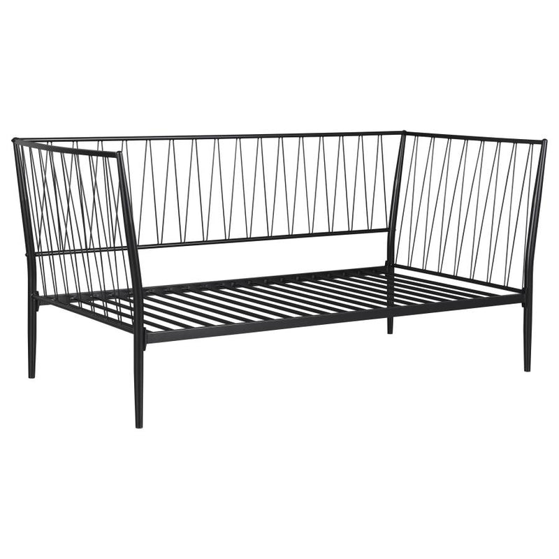 Richland Metal Twin Daybed Bed Frame Matte Black-zoom-