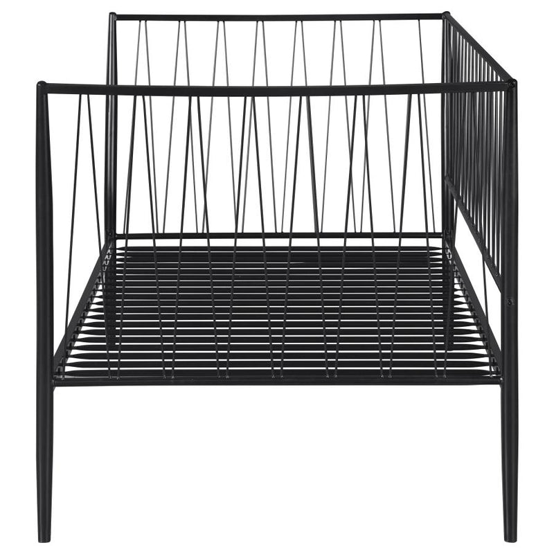 Richland Metal Twin Daybed Bed Frame Matte Black-zoom-