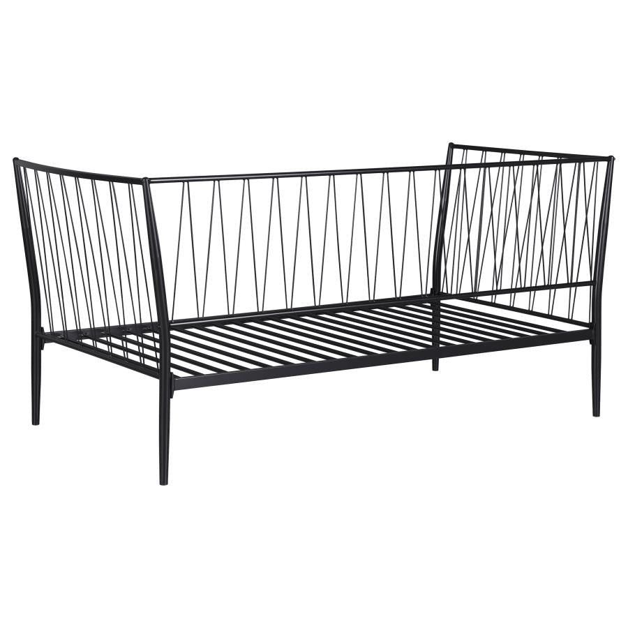 Richland Metal Twin Daybed Bed Frame Matte Black-zoom-6