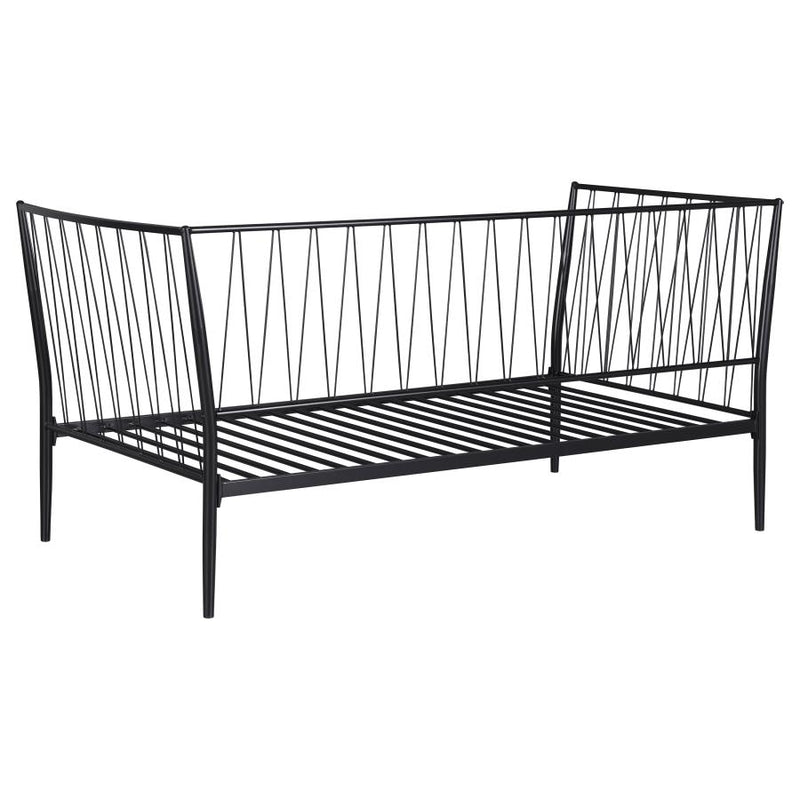 Richland Metal Twin Daybed Bed Frame Matte Black-zoom-