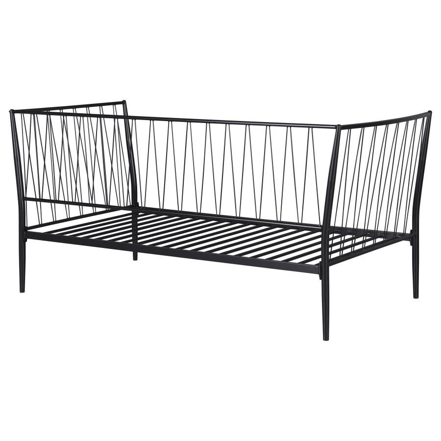 Richland Metal Twin Daybed Bed Frame Matte Black-zoom-7