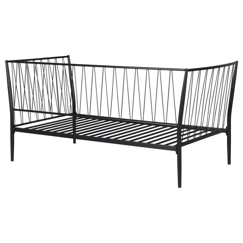 Richland Metal Twin Daybed Bed Frame Matte Black-zoom-