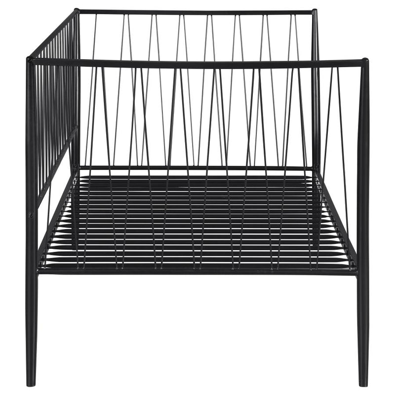Richland Metal Twin Daybed Bed Frame Matte Black-zoom-
