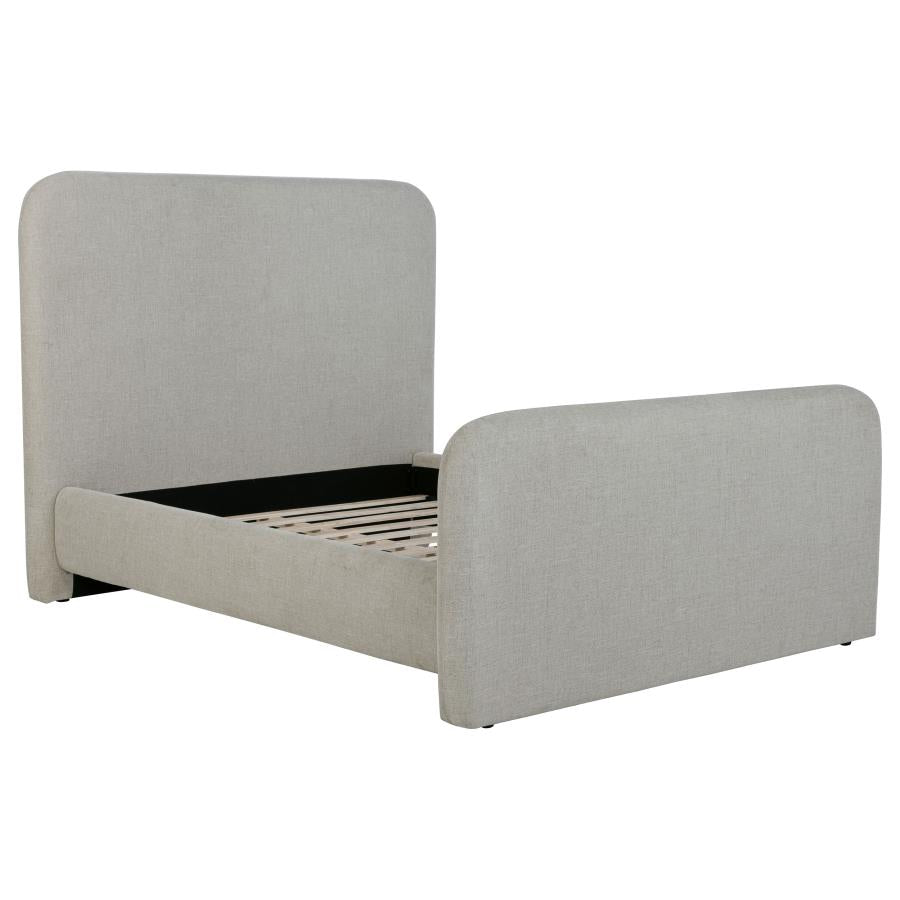 Wren Upholstered Queen Panel Bed Grey-1