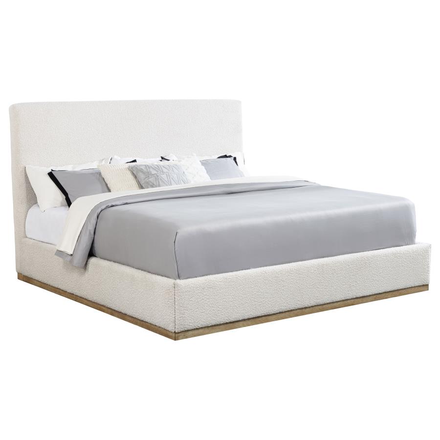 Knox Upholstered EASTERN KING Panel Bed Cream-zoom-3