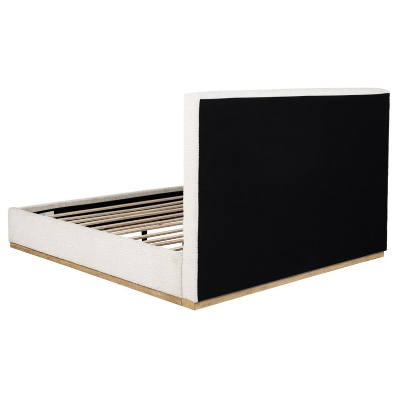 Knox Upholstered EASTERN KING Panel Bed Cream-zoom-