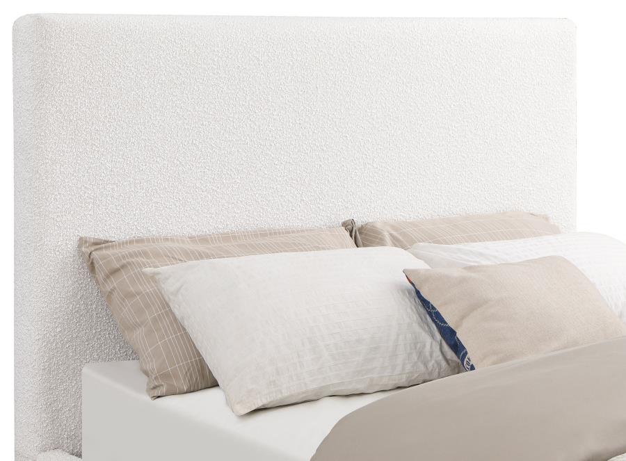 Knox Upholstered EASTERN KING Panel Bed Cream-7