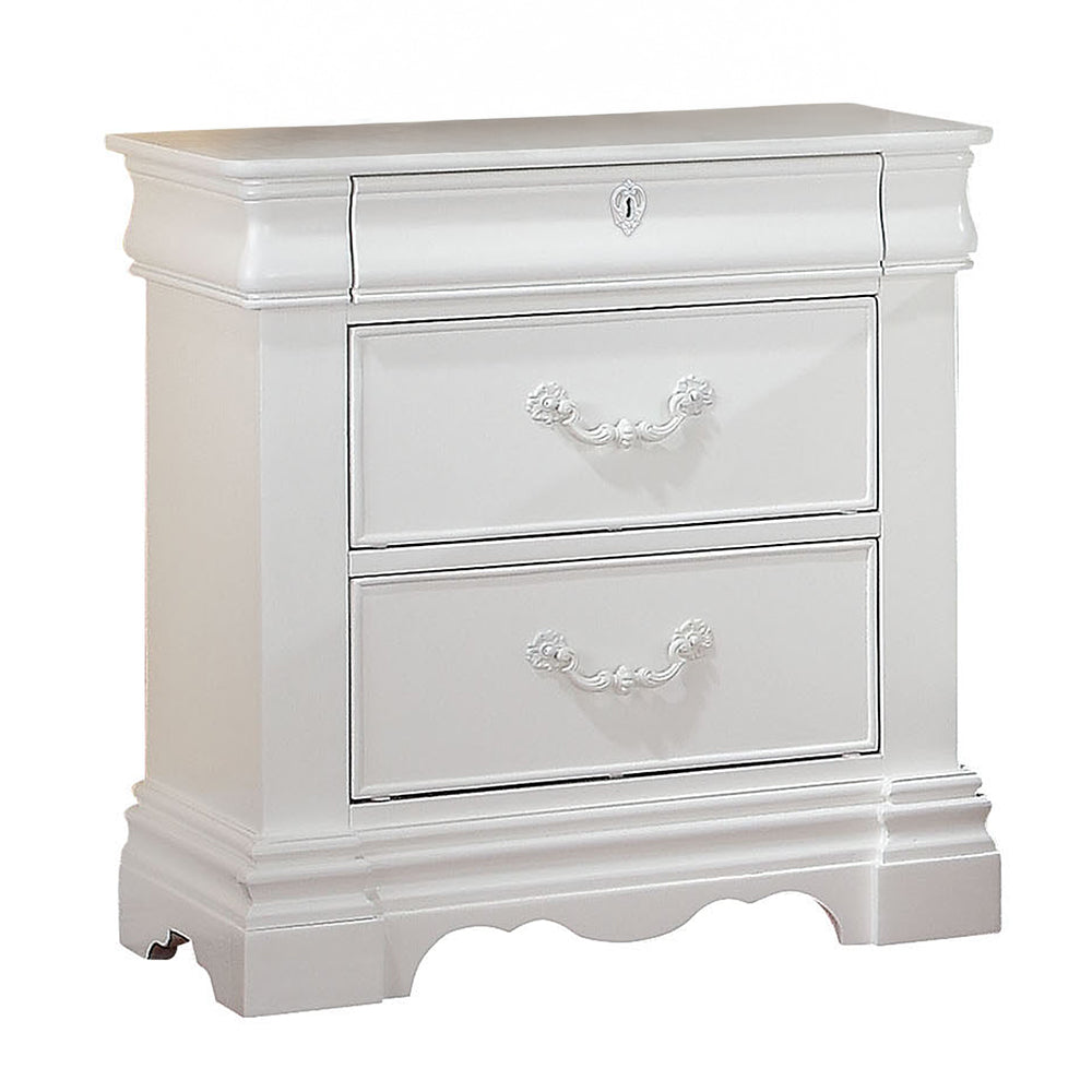 ACME Estrella Nightstand – angle view – Lusso Furniture Miami