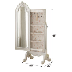 ACME Edalene Jewelry Armoire – side view – Lusso Furniture Miami