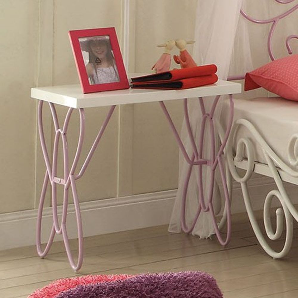 ACME Priya II Nightstand – angle view – Lusso Furniture Miami
