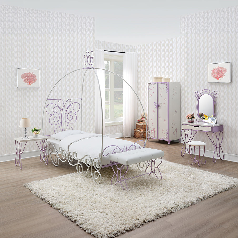 ACME Priya II Nightstand – back view – Lusso Furniture Miami