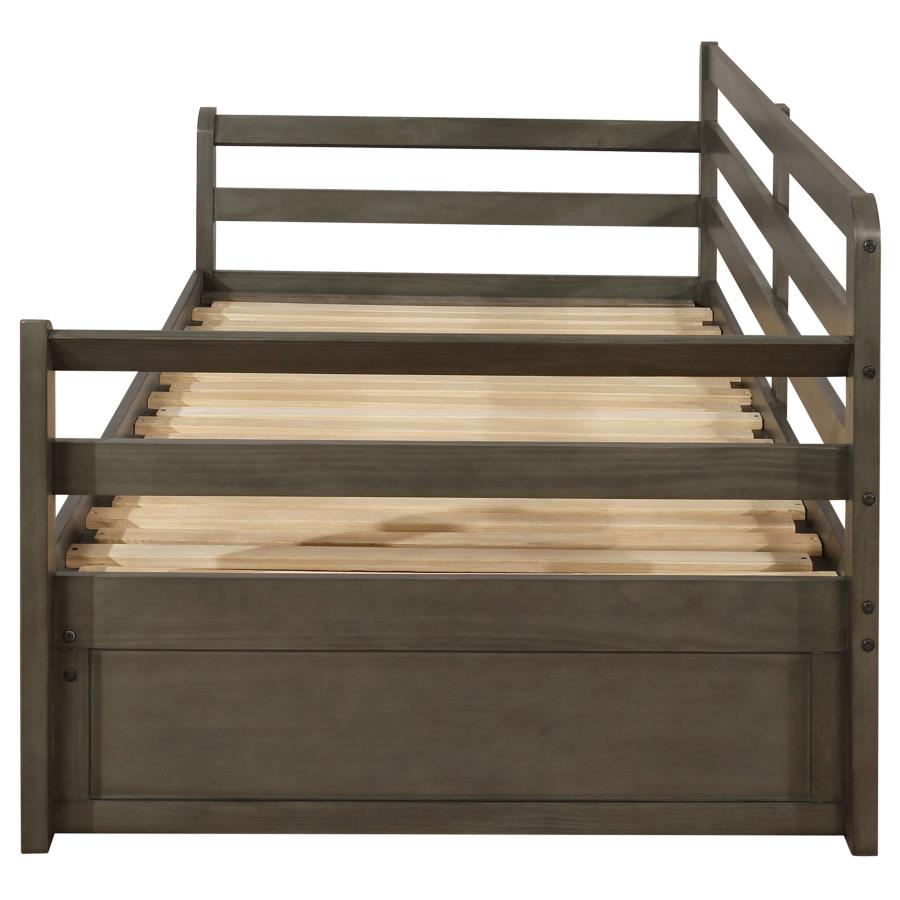 Sorrento 2-drawer Twin XL Daybed with Extension Trundle Grey-zoom-7